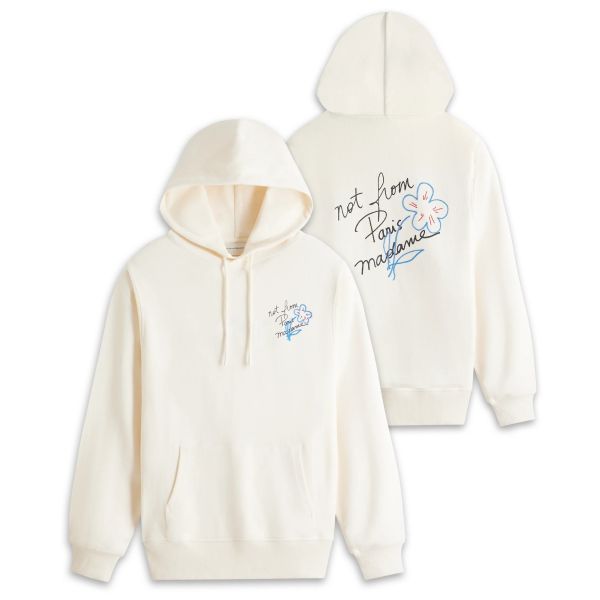 Drôle De Monsieur Slogan Esquisse Hoodie Off White