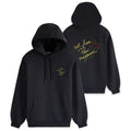 Drôle De Monsieur Slogan Esquisse Hoodie Zwart
