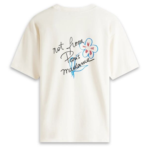 Drôle De Monsieur Slogan Esquisse T-shirt Off White