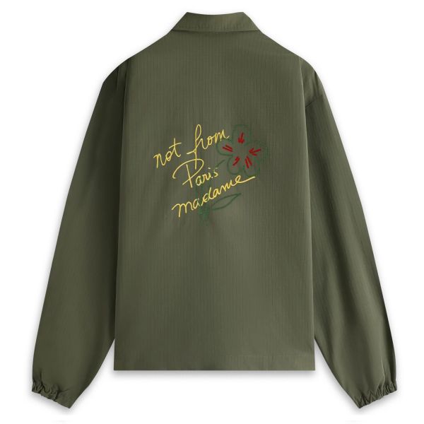 Drôle De Monsieur Slogan Esquisse Vest Donker Groen