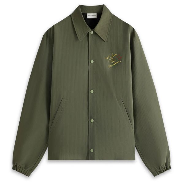 Drôle De Monsieur Slogan Esquisse Vest Donker Groen