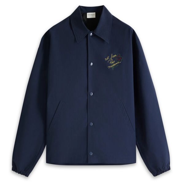 Drôle De Monsieur Slogan Esquisse Vest Navy