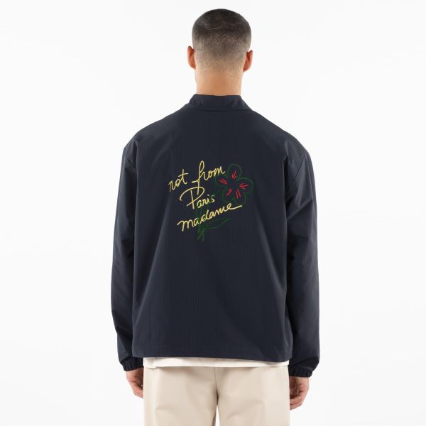 Drôle De Monsieur Slogan Esquisse Vest Navy