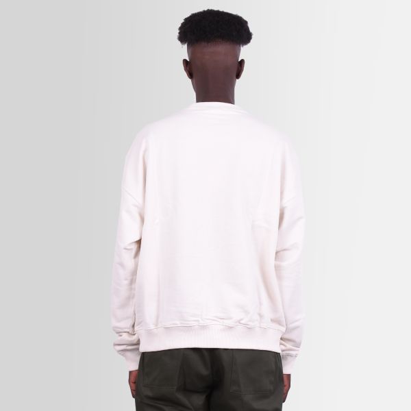 Drôle De Monsieur Slogan Fleur Sweater Off White