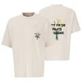 Drôle De Monsieur Slogan Fleur T-shirt Off White