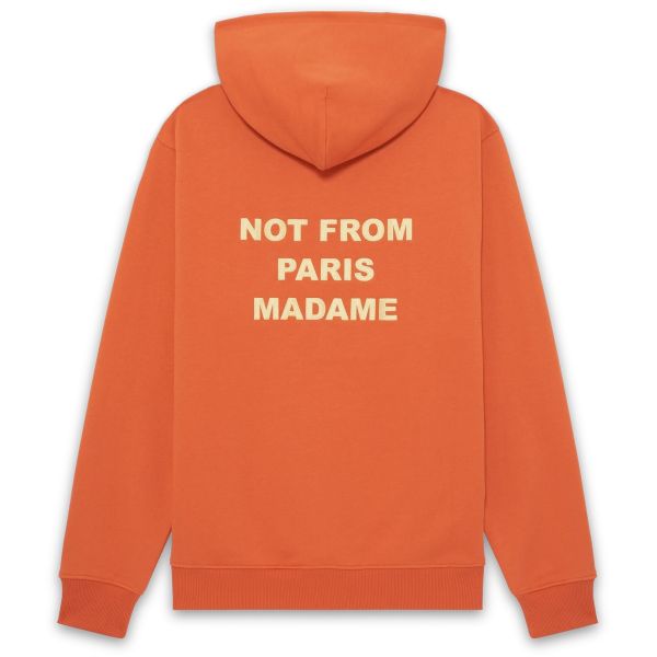 Drôle De Monsieur Slogan Hoodie Oranje