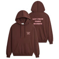 Drôle De Monsieur Slogan Hoodie Bordeaux