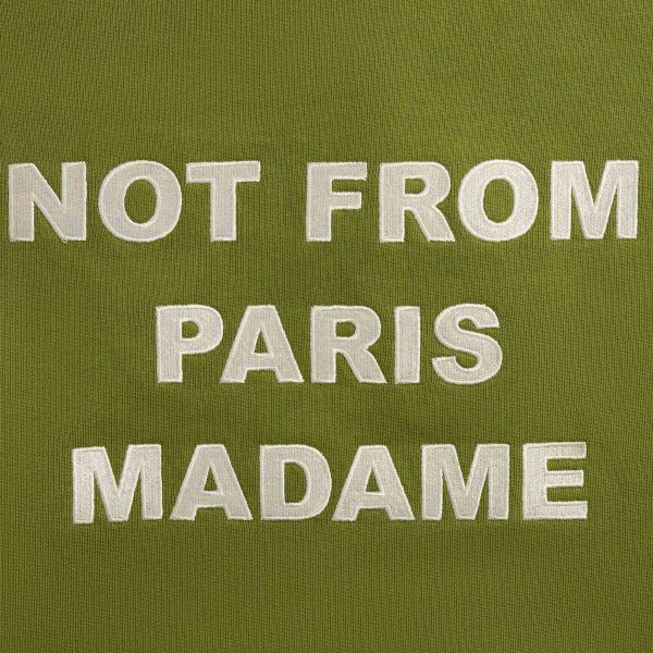 Drôle De Monsieur Slogan Hoodie Groen
