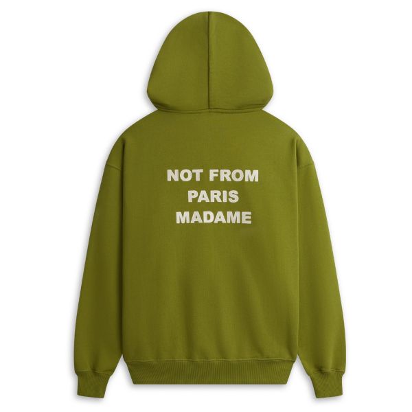 Drôle De Monsieur Slogan Hoodie Groen