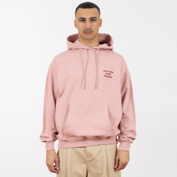 Drôle De Monsieur Slogan Hoodie Roze
