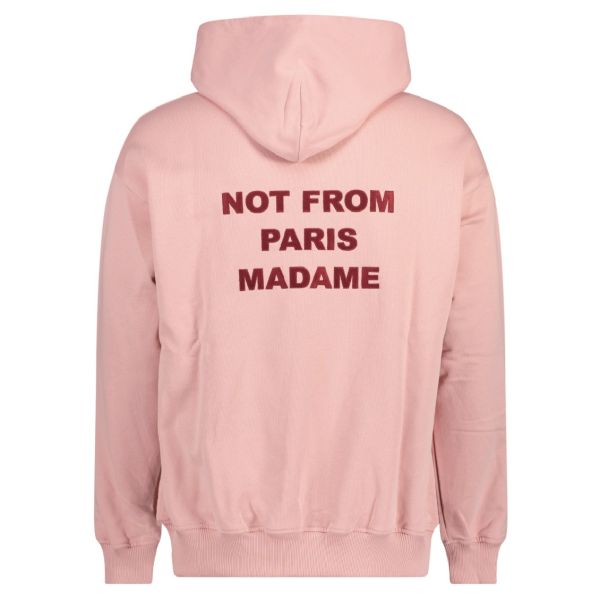 Drôle De Monsieur Slogan Hoodie Roze