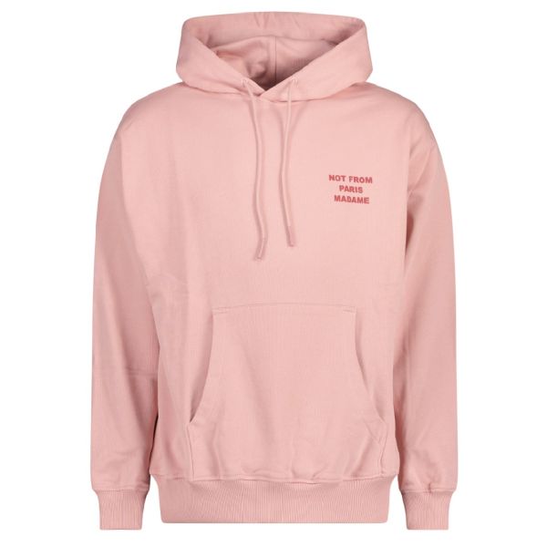 Drôle De Monsieur Slogan Hoodie Roze