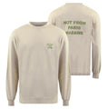 Drôle De Monsieur Slogan Longsleeve T-shirt Beige