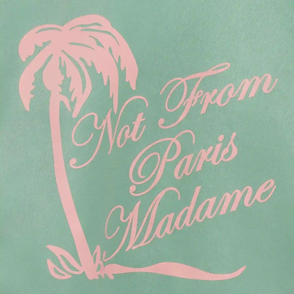 Drôle De Monsieur Slogan Palmiers Vest Licht Groen