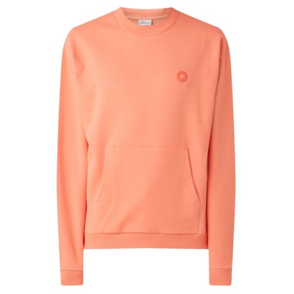 Drôle De Monsieur Slogan Pocket Sweater Peach