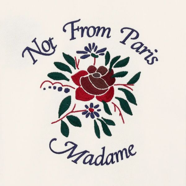 Drôle De Monsieur Slogan Rose Piqué Overhemd Off White