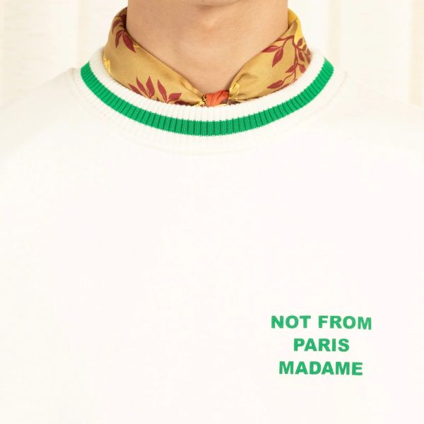 Drôle De Monsieur Slogan Sport Sweater Off White