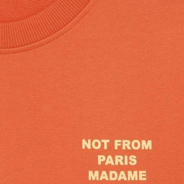 Drôle De Monsieur Slogan Sweater Oranje