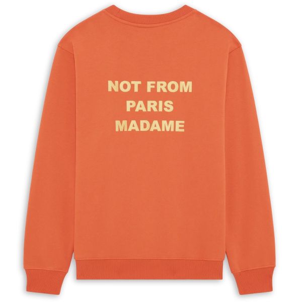 Drôle De Monsieur Slogan Sweater Oranje