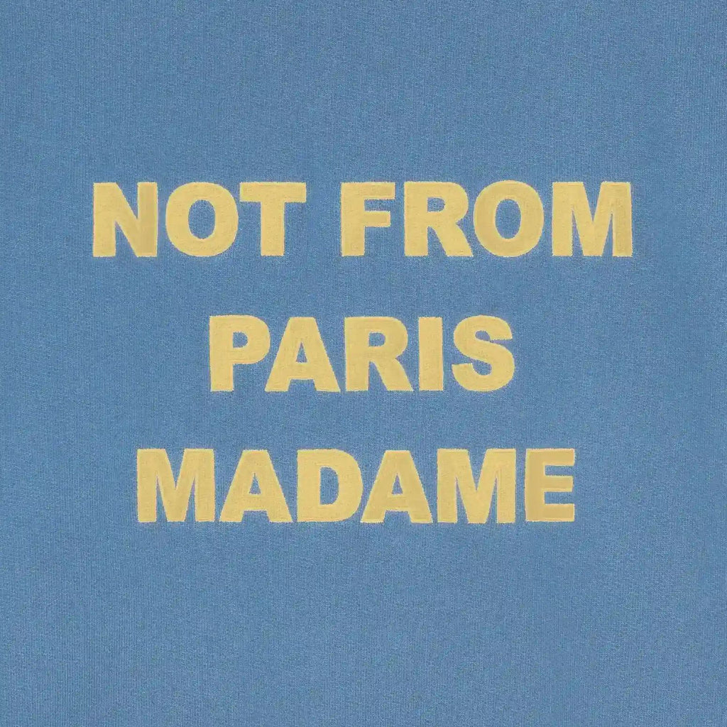 Drôle De Monsieur Slogan Sweater Blauw