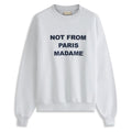 Drôle De Monsieur Slogan Sweater Licht Blauw