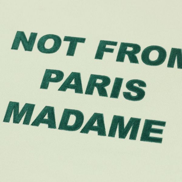 Drôle De Monsieur Slogan Sweater Licht Groen