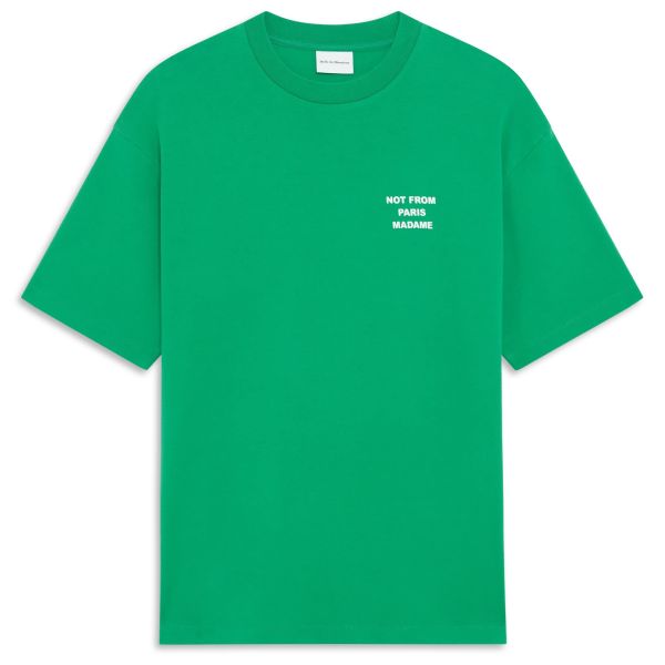 Drôle De Monsieur Slogan T-shirt Groen