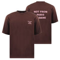 Drôle De Monsieur Slogan T-shirt Bordeaux