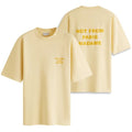 Drôle De Monsieur Slogan T-shirt Geel
