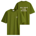Drôle De Monsieur Slogan T-shirt Groen