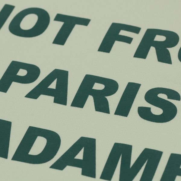 Drôle De Monsieur Slogan T-shirt Licht Groen