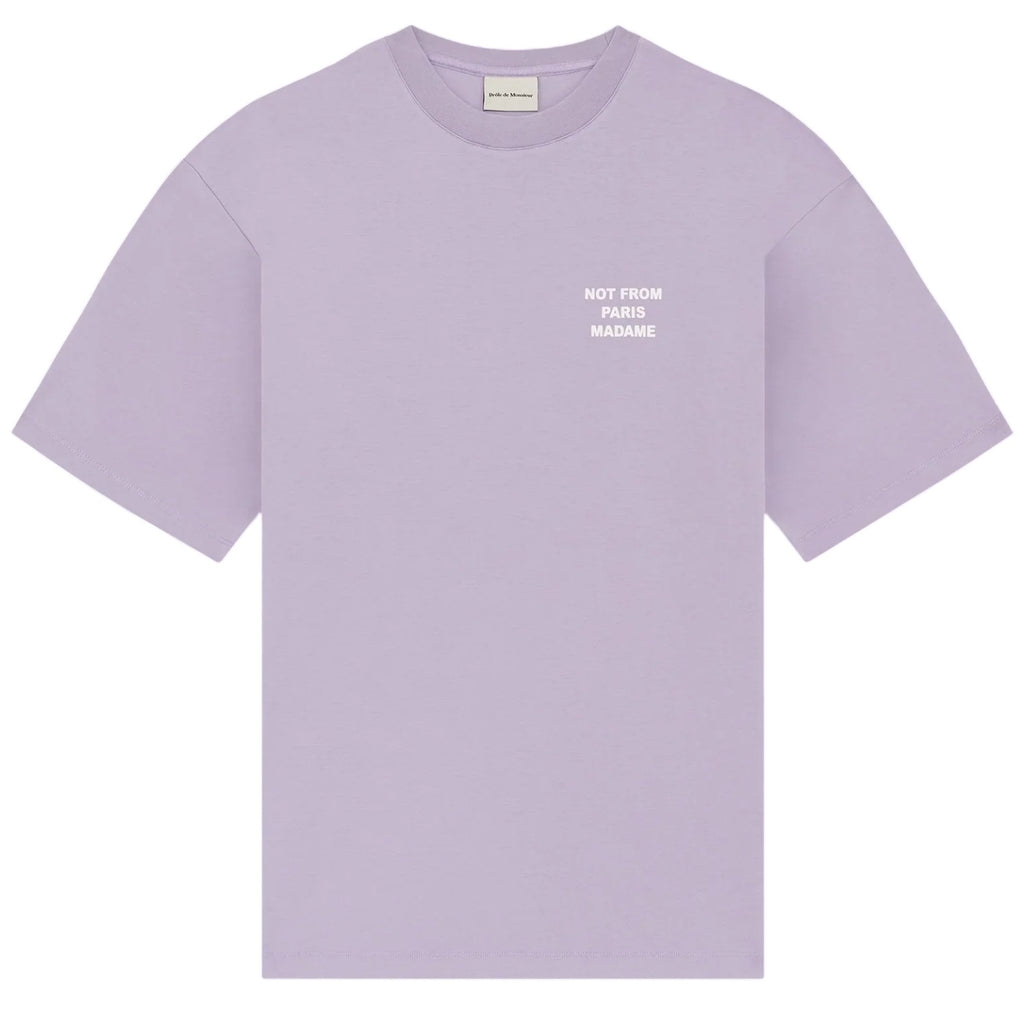 Drôle De Monsieur Slogan T-shirt Paars