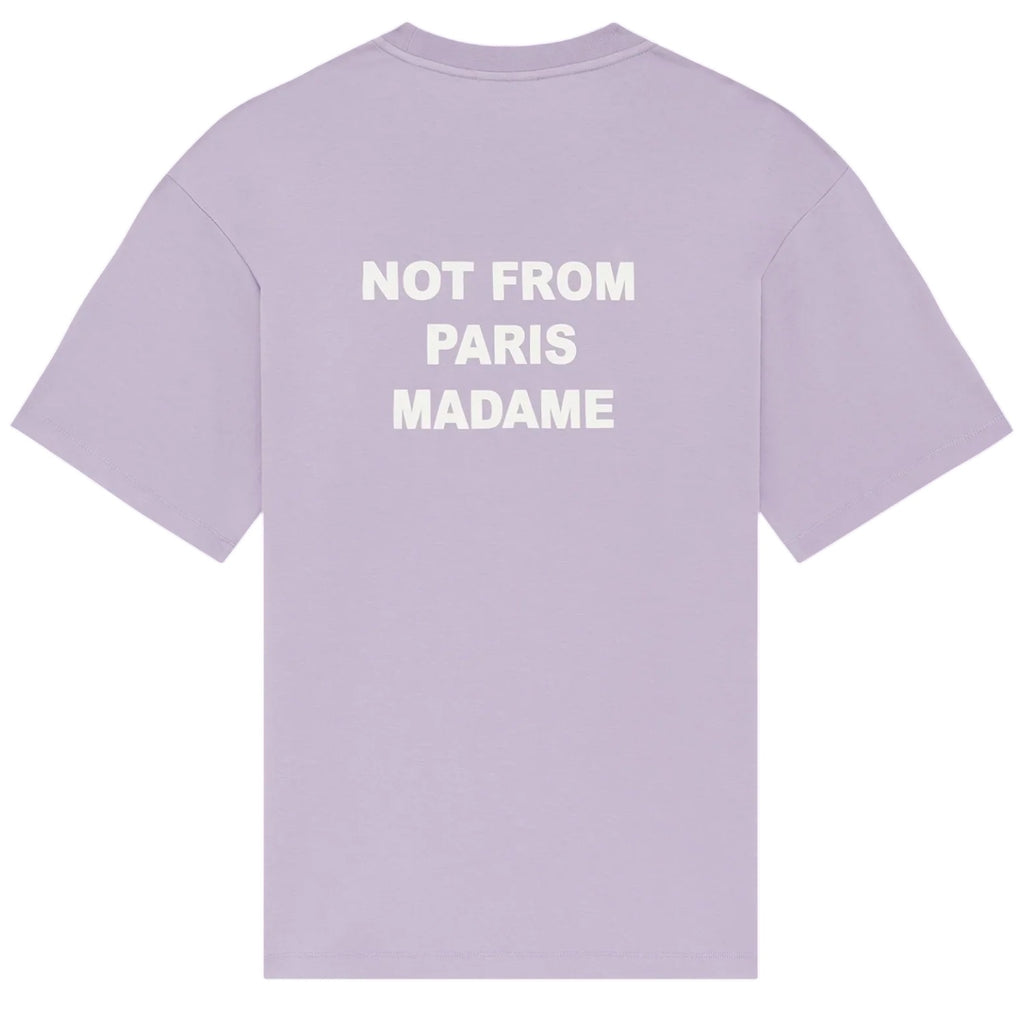 Drôle De Monsieur Slogan T-shirt Paars
