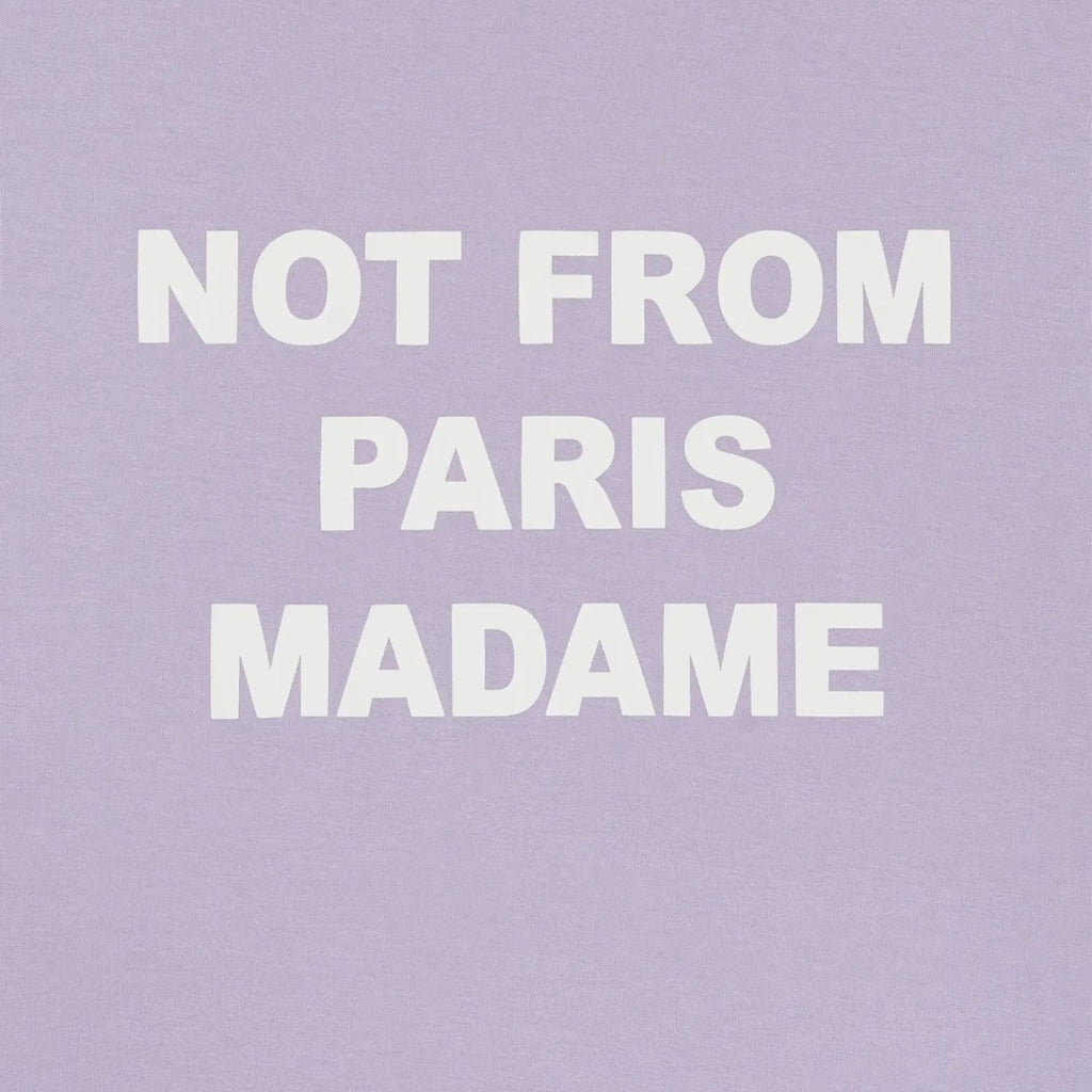Drôle De Monsieur Slogan T-shirt Paars