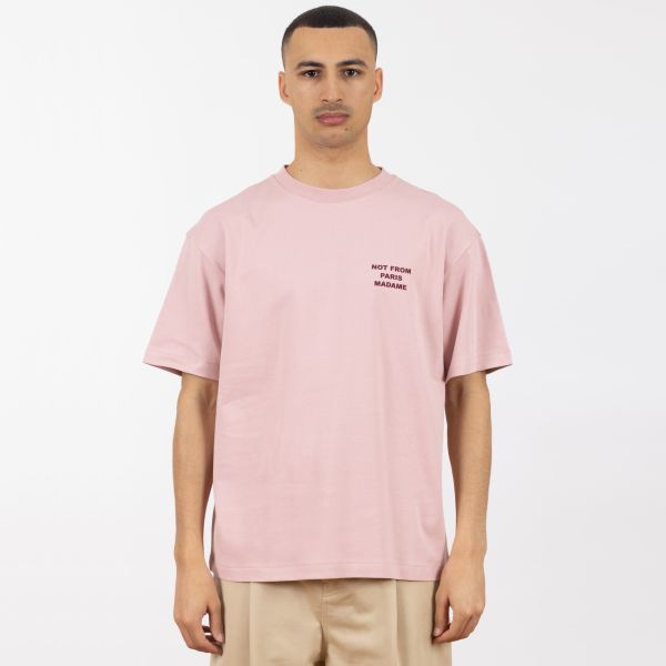 Drôle De Monsieur Slogan T-shirt Roze