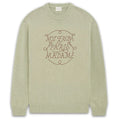 Drôle De Monsieur Slogan Tresses Sweater Licht Groen