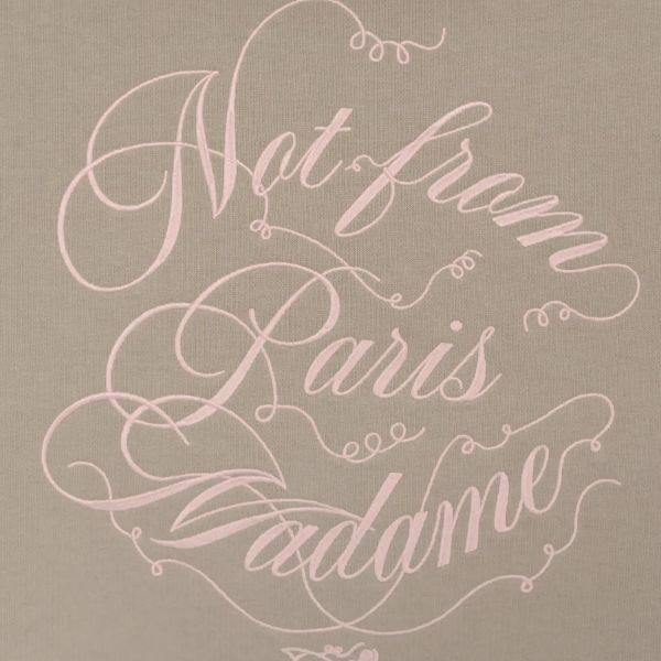 Drôle De Monsieur Slogan Vignes Hoodie Beige