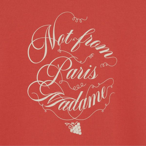Drôle De Monsieur Slogan Vignes T-shirt Rood