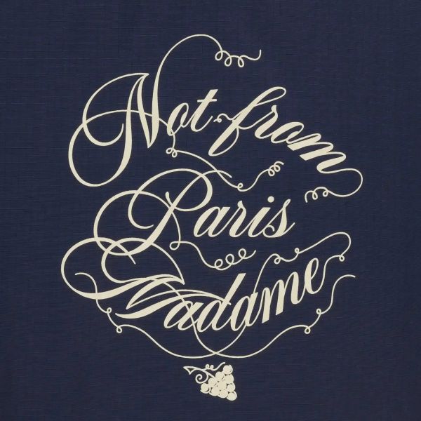 Drôle De Monsieur Slogan Vignes Vest Navy