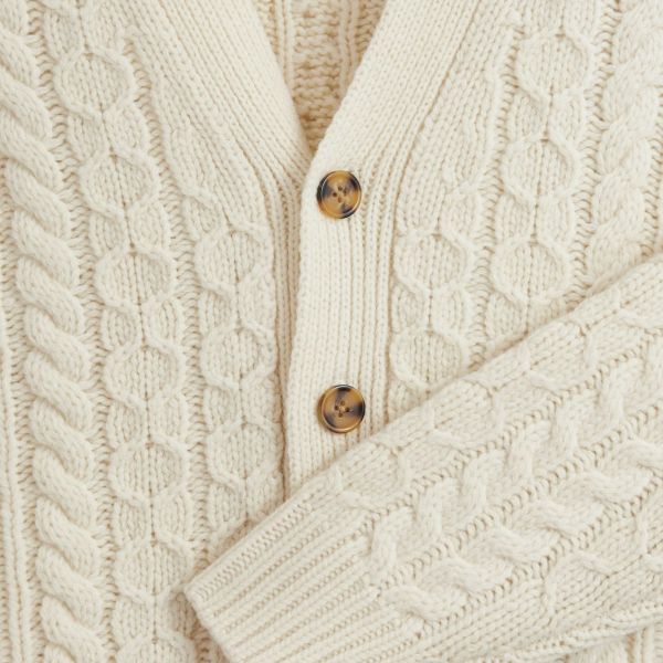 Drôle De Monsieur Torsades Cardigan Off White