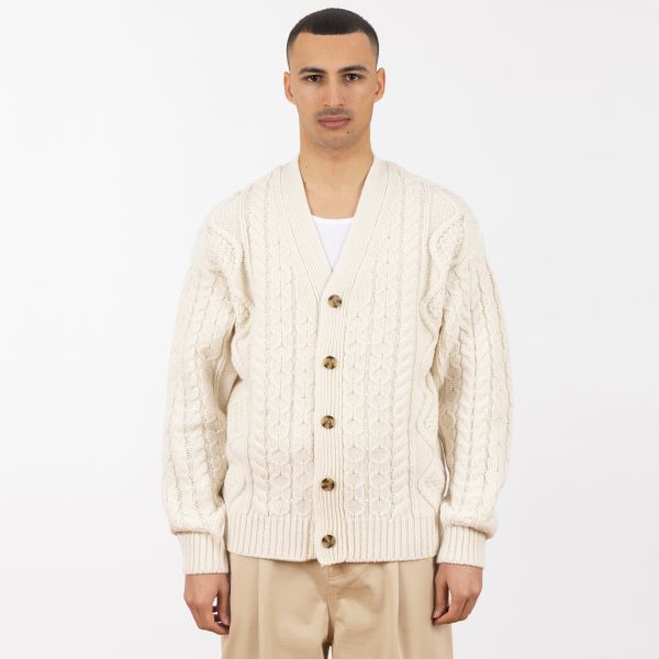 Drôle De Monsieur Torsades Cardigan Off White