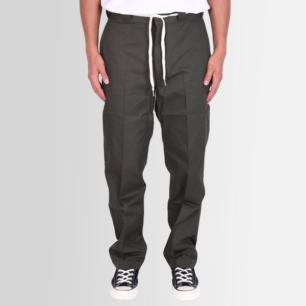Drôle De Monsieur Twill Broek Donker Groen