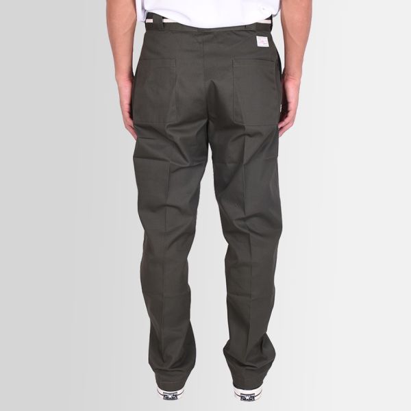 Drôle De Monsieur Twill Broek Donker Groen