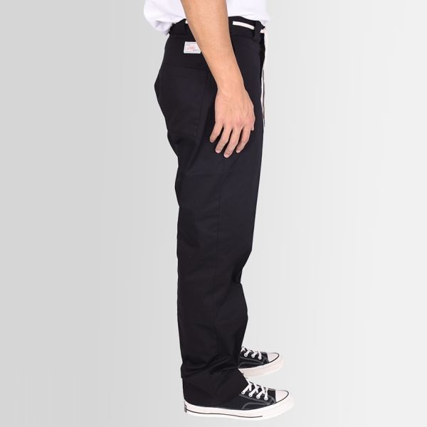 Drôle De Monsieur Twill Broek Zwart