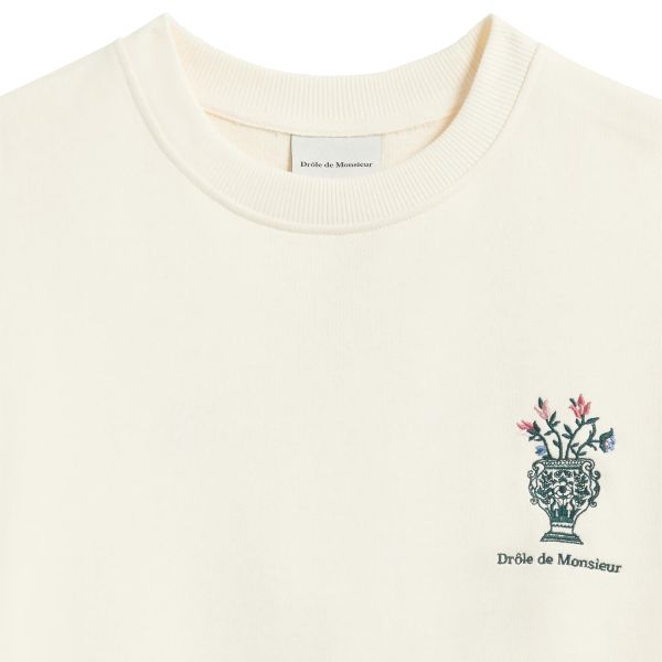 Drôle De Monsieur Vase Sweater Off White