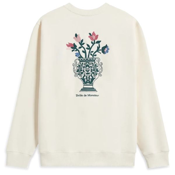 Drôle De Monsieur Vase Sweater Off White