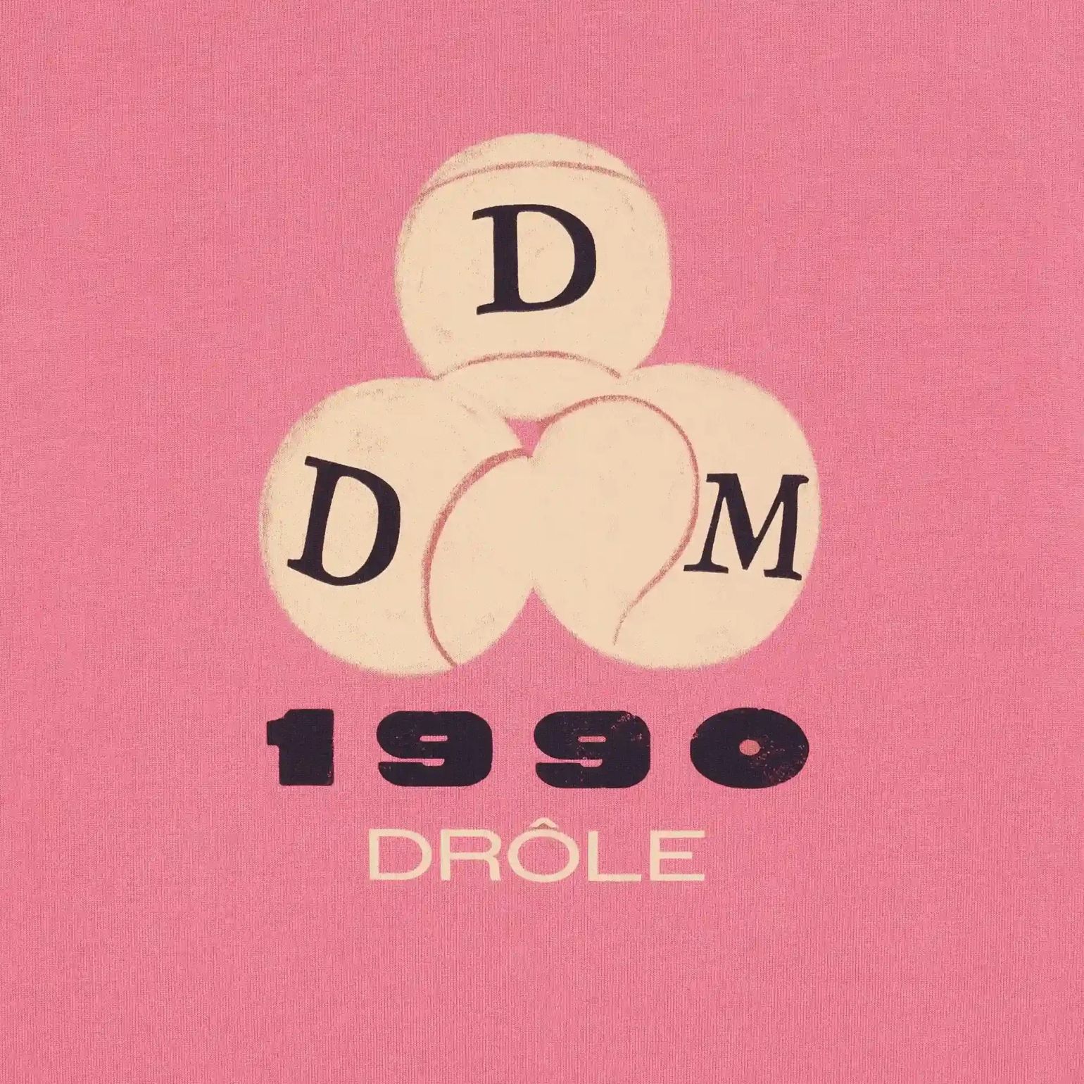 Drôle De Monsieur Drôle 1990 T-shirt Roze