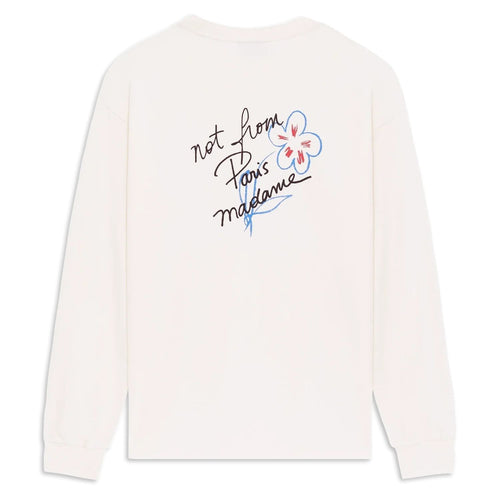 Drôle De Monsieur Slogan Esquisse Longsleeve T-shirt Off White