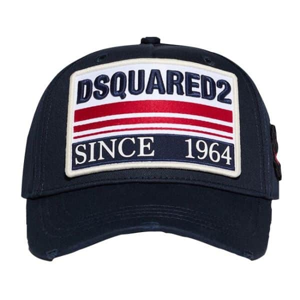dsquared patch cap navy