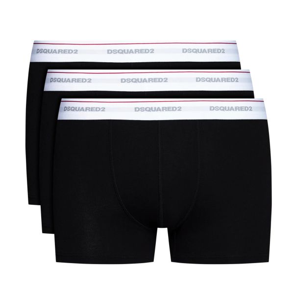 Dsquared2 3-Pack Trunk Boxer Zwart
